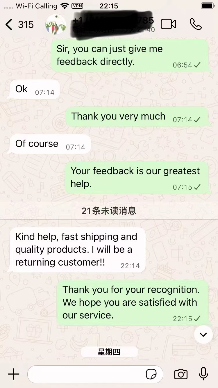 Customer feedback 4